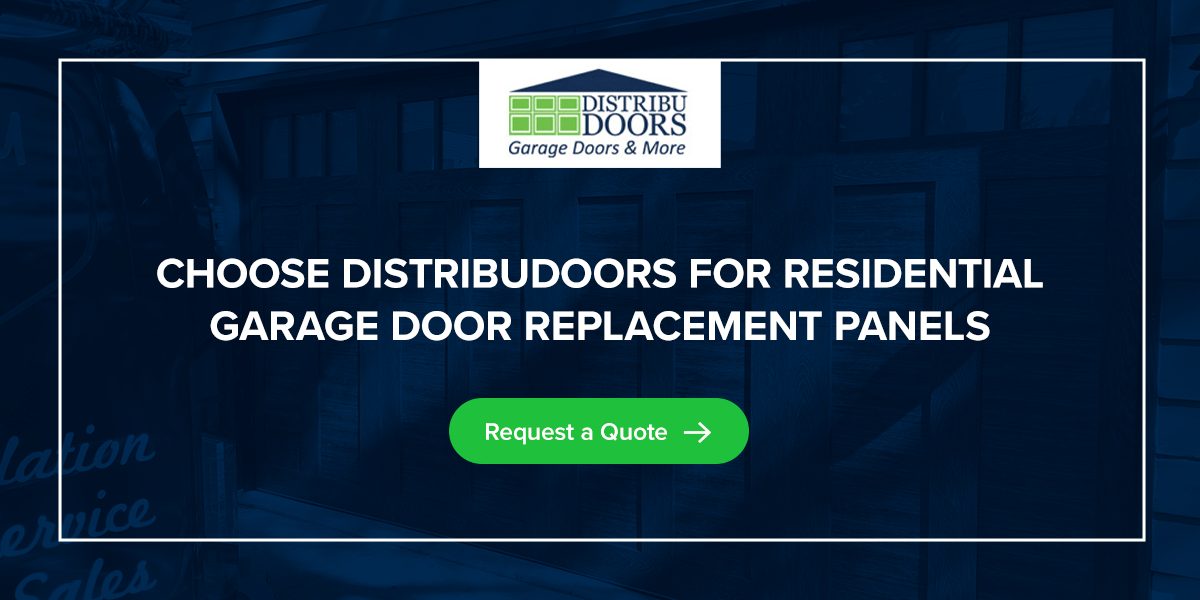 Choose Distribudoors for garage door replacement panels